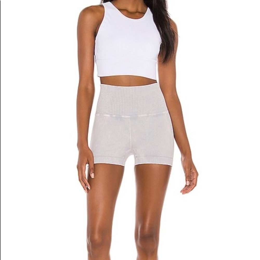 Free People good karma short in Ice Grey